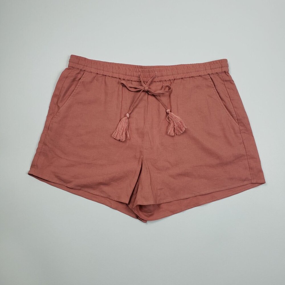Andie Swim The Graciosa Short Women's Medium Sunset Linen Blend Beach Lounge NWT - Picture 5 of 16